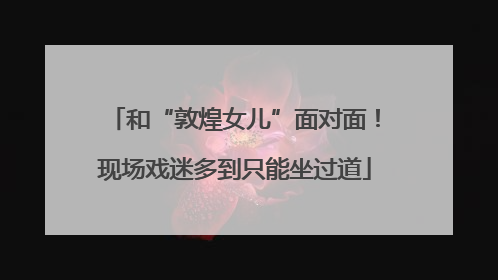 和“敦煌女儿”面对面！现场戏迷多到只能坐过道