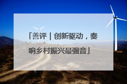 善评｜创新驱动，奏响乡村振兴最强音