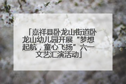 嘉祥县卧龙山街道卧龙山幼儿园开展“梦想起航，童心飞扬”六一文艺汇演活动