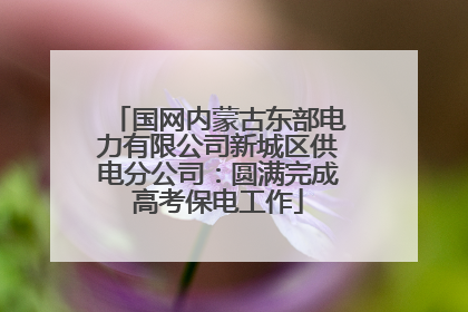 国网内蒙古东部电力有限公司新城区供电分公司：圆满完成高考保电工作