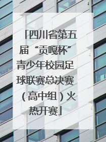 四川省第五届“贡嘎杯”青少年校园足球联赛总决赛（高中组）火热开赛