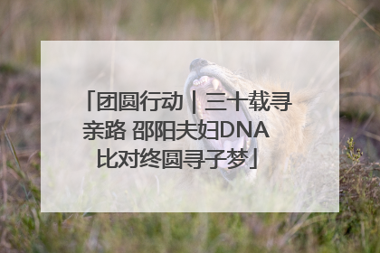 团圆行动｜三十载寻亲路 邵阳夫妇DNA比对终圆寻子梦