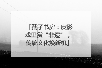 孺子书房：皮影戏里赏“非遗”，传统文化焕新机