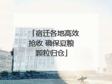 宿迁各地高效抢收 确保夏粮颗粒归仓