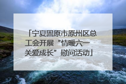 宁夏固原市原州区总工会开展“情暖六一 关爱成长”慰问活动