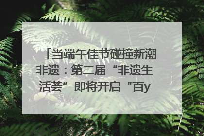 当端午佳节碰撞新潮非遗：第二届“非遗生活荟”即将开启“百young”新章