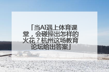当AI遇上体育课堂，会碰撞出怎样的火花？杭州这场教育论坛给出答案