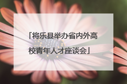 将乐县举办省内外高校青年人才座谈会