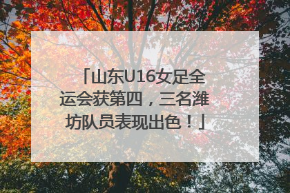 山东U16女足全运会获第四，三名潍坊队员表现出色！