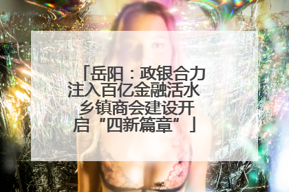 岳阳：政银合力注入百亿金融活水 乡镇商会建设开启“四新篇章”