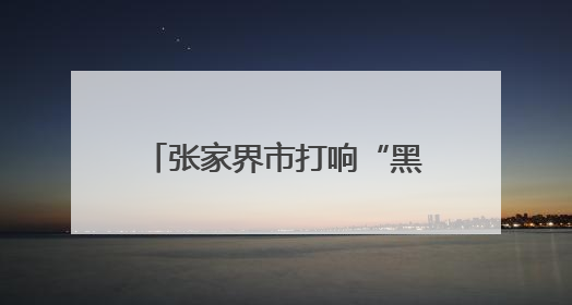 张家界市打响“黑飞”处理第一枪