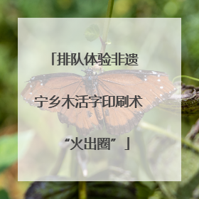 排队体验非遗 宁乡木活字印刷术“火出圈”