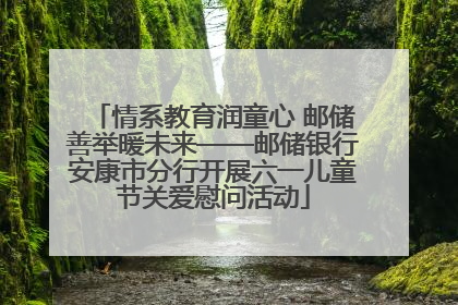 情系教育润童心 邮储善举暖未来——邮储银行安康市分行开展六一儿童节关爱慰问活动