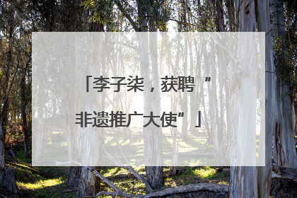 李子柒，获聘“非遗推广大使”