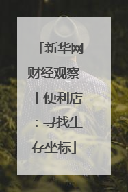 新华网财经观察丨便利店：寻找生存坐标