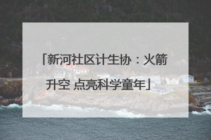 新河社区计生协：火箭升空 点亮科学童年