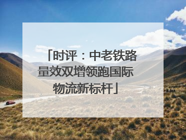 时评：中老铁路量效双增领跑国际物流新标杆