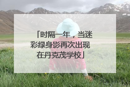 时隔一年，当迷彩绿身影再次出现在丹克茂学校