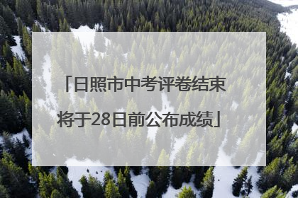 日照市中考评卷结束 将于28日前公布成绩