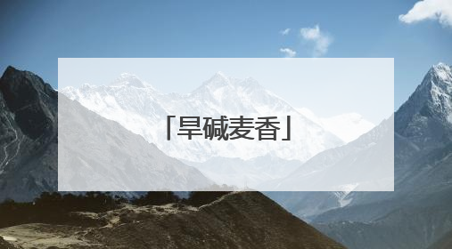 旱碱麦香