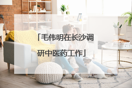 毛伟明在长沙调研中医药工作