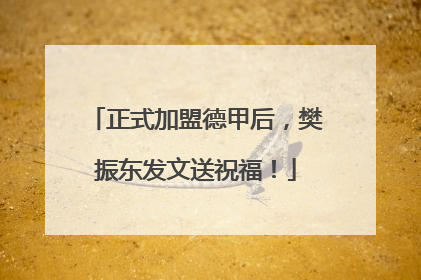 正式加盟德甲后，樊振东发文送祝福！