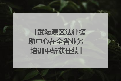 武陵源区法律援助中心在全省业务培训中斩获佳绩