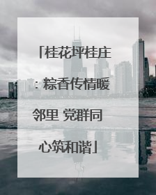 桂花坪桂庄：粽香传情暖邻里 党群同心筑和谐