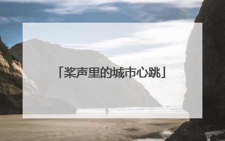桨声里的城市心跳