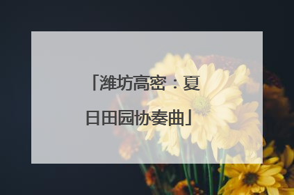 潍坊高密：夏日田园协奏曲