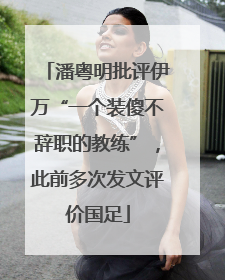 潘粤明批评伊万“一个装傻不辞职的教练”，此前多次发文评价国足