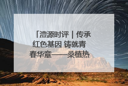 澧源时评｜传承红色基因 铸就青春华章——桑植热土上的青春长征