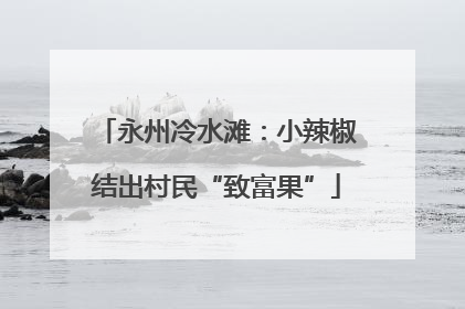 永州冷水滩：小辣椒结出村民“致富果”