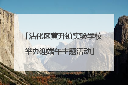 沾化区黄升镇实验学校举办迎端午主题活动