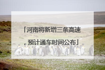 河南将新增三条高速，预计通车时间公布