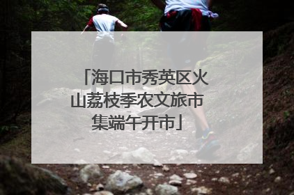 海口市秀英区火山荔枝季农文旅市集端午开市