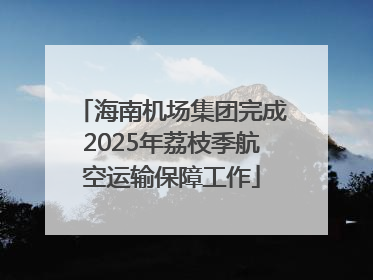 海南机场集团完成2025年荔枝季航空运输保障工作