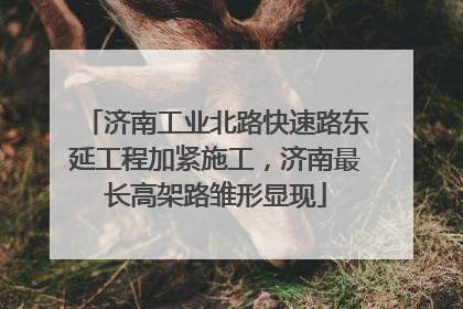 济南工业北路快速路东延工程加紧施工，济南最长高架路雏形显现