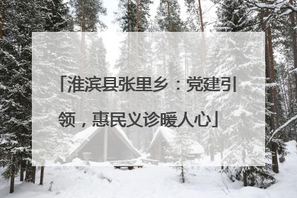 淮滨县张里乡：党建引领，惠民义诊暖人心