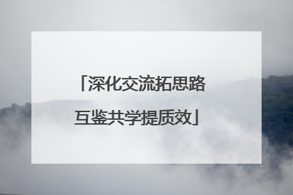 深化交流拓思路 互鉴共学提质效