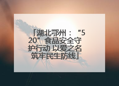 湖北鄂州：“520”食品安全守护行动 以爱之名筑牢民生防线