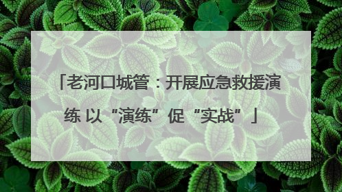 老河口城管：开展应急救援演练 以“演练”促“实战”