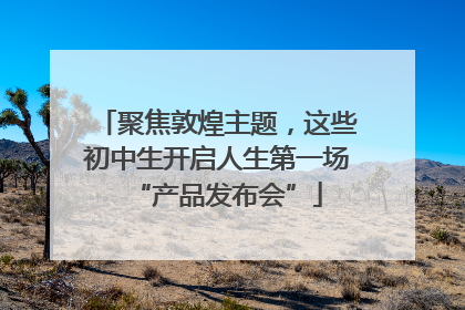 聚焦敦煌主题，这些初中生开启人生第一场“产品发布会”
