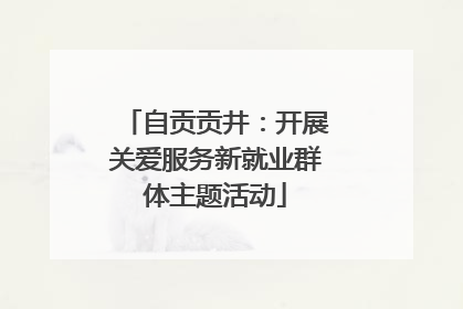 自贡贡井：开展关爱服务新就业群体主题活动