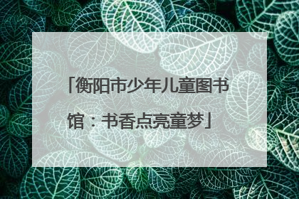 衡阳市少年儿童图书馆：书香点亮童梦