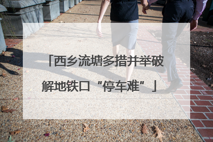 西乡流塘多措并举破解地铁口“停车难”