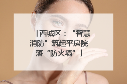 西城区：“智慧消防”筑起平房院落“防火墙”