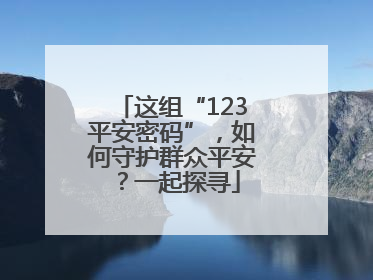 这组“123平安密码”，如何守护群众平安？一起探寻
