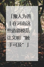 豫人为善丨在河南这些道德模范让文明“触手可及”