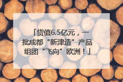 货值6.5亿元，一批成都“新津造”产品组团“飞向”欧洲！